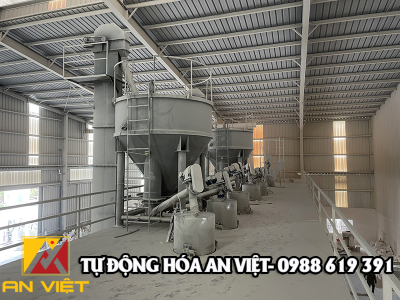 Lắp đặt cân định lượng bột đá năng suất 3-4 tấn/h tại Hà Nam